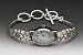 Silver Spoon Sterling Silver Petal Petite Woman's Vintage Watch