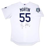R. Martin Autographed Los Angeles Dodgers Home/White Jersey w 50th Anniversary in Los Angeles Patch
