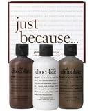 philosophy - just because - chocolate scented shower gel trio