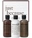 philosophy | just because | chocolate scented shower gel trio