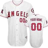 Los Angeles Angels of Anaheim Majestic -Personalized With Your Name- Home White Authentic Jersey
