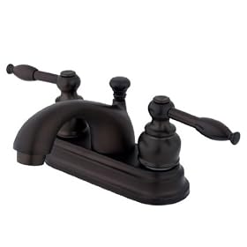 Kingston Brass KB2605KL Knight 4-Inch Centerset Lavatory Faucet, Oil Rubbed Bronze (Not CA/VT Compliant)