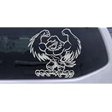 6in X 6.5in Silver -- Muscular Bald Eagle Animals Car Window Wall Laptop Decal... by Rad Dezigns