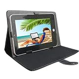 SQdeal® PU sham Leather Stand Case Cover For 10 inch Visual Land Pre-eminence tablet