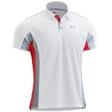 (アンダーアーマー)UNDER ARMOUR UAグリッドブロックポロ#MGF4922アパレルメンズゴルフ MGF4922 WHT/STL/RED LG