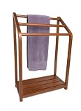 Teak Towel Rack, Indoor Outdoor, Bathroom, Pool