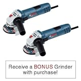 Bosch 1380SLIM 7.5 Amp 4-1/2-Inch Slim Grinder, 2 Pack