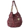 MICHAEL KORS WEBSTER LARGE SHOULDER TOTE HANDBAG DEEP RED