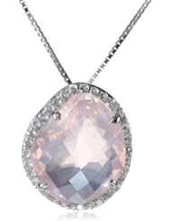 Sterling Silver Diamond-Accented Pendant Necklace, 18"