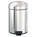 Brabantia Retro Pedal Bin, 5 litre, Brilliant Steel