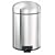 Brabantia Retro Pedal Bin, 5 litre, Brilliant Steel