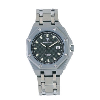 Smith CHANGITNOW Wesson Titanium Watch with Grey Face SWW 09 GRY