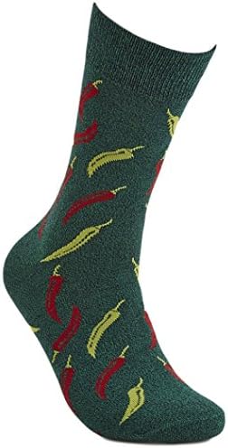 Men's Chili Peppers Novelty Crew Socks