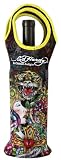 Ed Hardy Neoprene Wine Beverage Tote Koozie Logo
