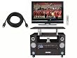 Pyle Deluxe 32 LCD HDTV/Home Theater System /HDMI Cable Package for Home/Office/Schools/Public -- P32LCD 32 Hi-Definition LCD Flat Panel TV + PTVC321 LCD TV Cabinet Dual Channel Home Theater System with iPod Docking Station + PHDM6 6Ft. High Definition HDMI Cable.