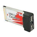 4 Port USB 2.0 PCMCIA Cardbus Card 3.3mm Type I