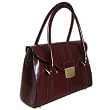Pratesi Award-Winning Pinturichio Leather Ladies' Handbag in Nutella