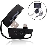 [Apple MFi certified] Avantree Handy Apple Keychain Short Lightning Cable for High Speed Data Sync Charge, Compatible with iPhone 6, 5 and All Apple iOS versions