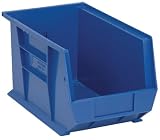 Quantum QUS242 Plastic Storage Stacking Ultra Bin, 13-Inch by 8-Inch by 8-Inch, Blue, Case of 12
