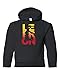 City Shirts Youth New L23 C6 Fan DT Sweatshirt Kids Hoodie (Medium, Black)