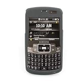 Crystal Hard Rubberized Black Cover Case and Black Swivel Belt Clip for Samsung Jack i637 (AT&T) [WCL72]