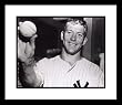 Mickey Mantle New York Yankees MLB Framed 8x10 Photograph Holding Baseball