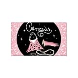 Sticker (Rectangular) of Princess Accessories (Purse, Gloves, Pearl Necklace, Beautiful, Cartoon, Disney, Barbie, Fairy, Island, Magical, Belle, Cinderella, Costume, Doll, Wedding)