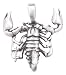 Giant Deadly Scorpion Pewter Pendant Necklace