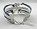 MBOX Vintage Design Infinity Fashion Rope Leather Bracelet Collection