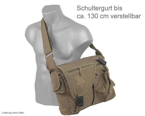 Elephant Netbook CANVAS Messenger Bag Evolution Tasche - Army Olive NEU