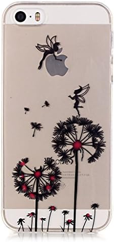iPhone 5 Case, iPhone 5S Clear Case, Terutto Dandelion Ultra-thin Clear Soft TPU Case for Apple iPhone 5 5S
