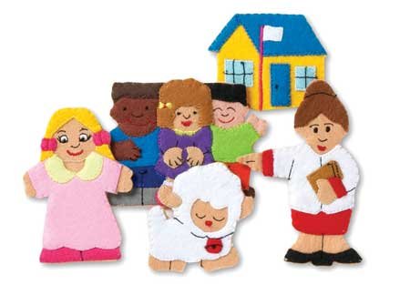 Childrens Toyshop  Toys : FingerTale Puppets - Mary Had a Little Lamb