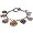 FOSSIL Damenschmuckarmband Edelstahl 20 cm JF83678040