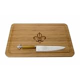 BAM Cutting Board and Knife - Fleur de Lis by 