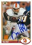Ron Hall Autographed/Hand Signed Football Card (Tampa Bay Buccaneers) 1991 Upper Deck #386