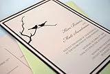 IMAGE OF Wedding Invitations: Lovebirds: Envelopments - pink and brown
