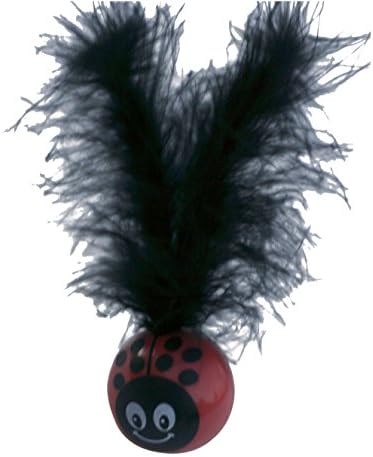 Petsport USA Kitty Freak Ladybug Cat Toy, Black, 3-Pack