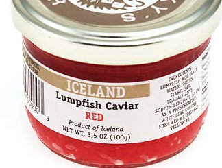 Red Caviar - pasteurized caviar - 3.5 oz 100 gr, Iceland. by Apilcina