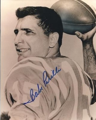 Babe Parilli Autographed Boston Patriots, New York Jets 8x10 Photo ~ Super Bowl 3 Champion