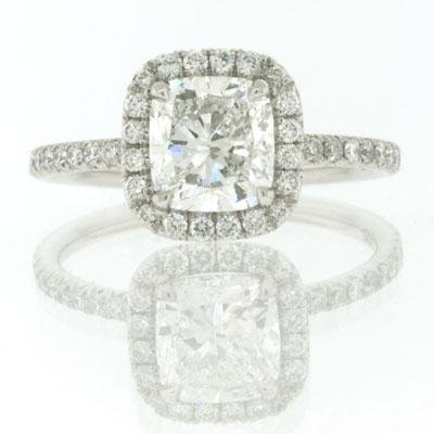 2.35ct Cushion Cut Diamond Engagement Anniversary Ring