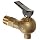 Justrite 08540 .75" NPT Thread, 4.0" L x 3.75" H Brass Control Flow Lab Safety Faucet