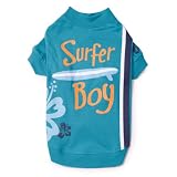 41m9kLw4RSL. SL160  Small Dog Shirt Surfer Boy Novelty Tee Fits Dogs 8   16 Lbs