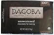 Dagoba Organic 100% Cacao Unsweetened Chocolate Baking Bar 6 oz.