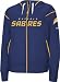 Buffalo Sabres -Navy- Women's Dazzle Trim Hooded Sweatshirt