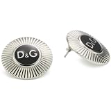 D&G Womens Abigail Button Black Enameled L