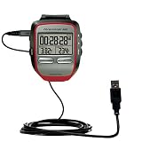 Classic Straight USB Cable for the Garmin Forerunner 305 with Power Hot Sync and Charge capabilities - uses Gomadic TipExchange Technology