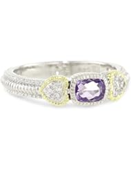 Judith Ripka "Ambrosia" Ambrosia Cushion Purple Stack Ring