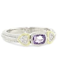 Judith Ripka "Ambrosia" Ambrosia Cushion Purple Stack Ring