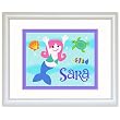 Mermaids White Personalized Print