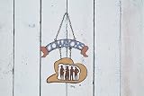 10.5 &acute; Metal Suburban Home Dcor Cowboys Welcome Sign - B0015MPBLU